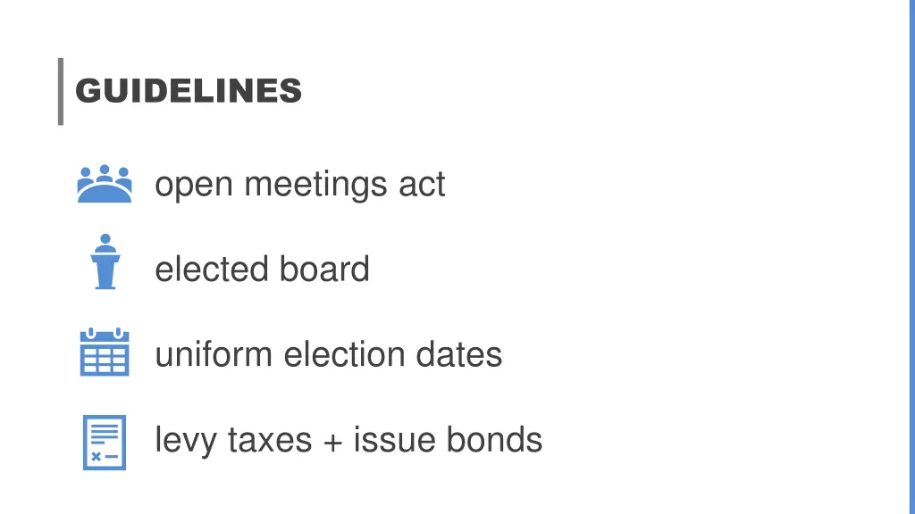 guidelines