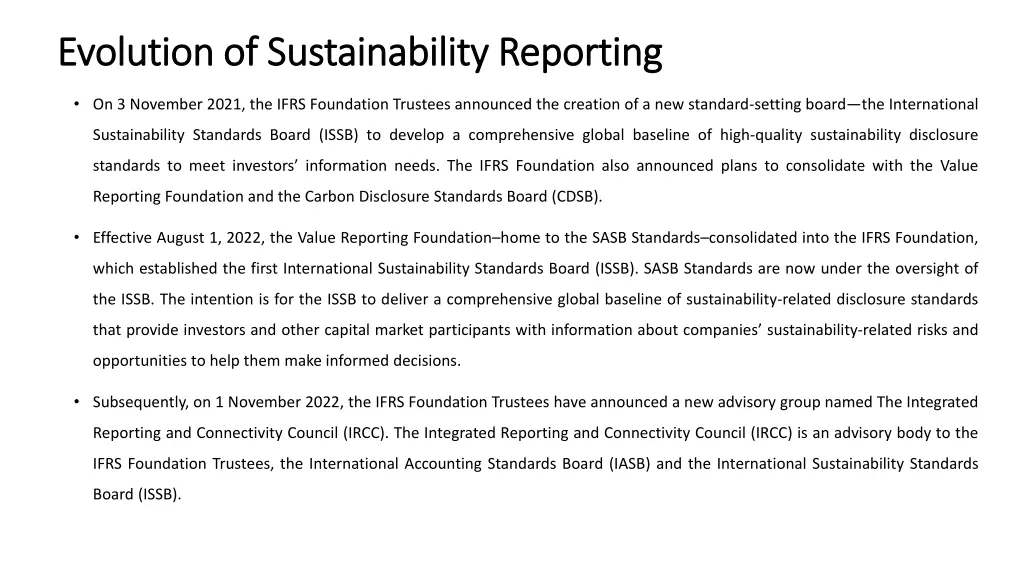 evolution of sustainability reporting evolution 2