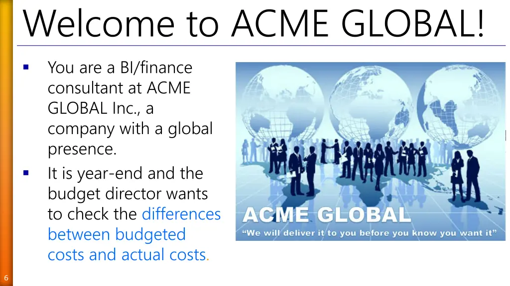welcome to acme global