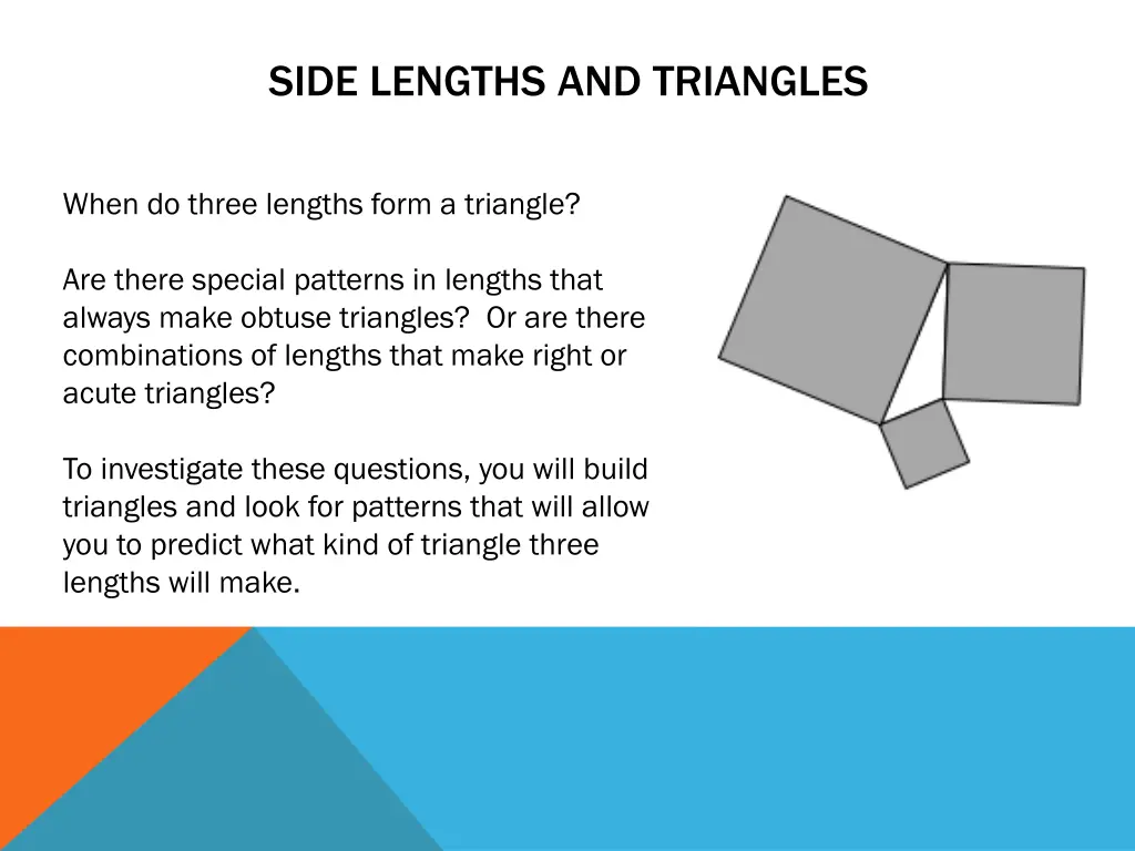 side lengths and triangles 1