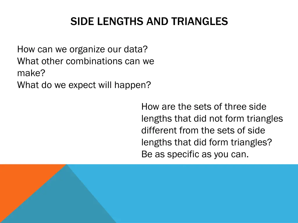 side lengths and triangles 2