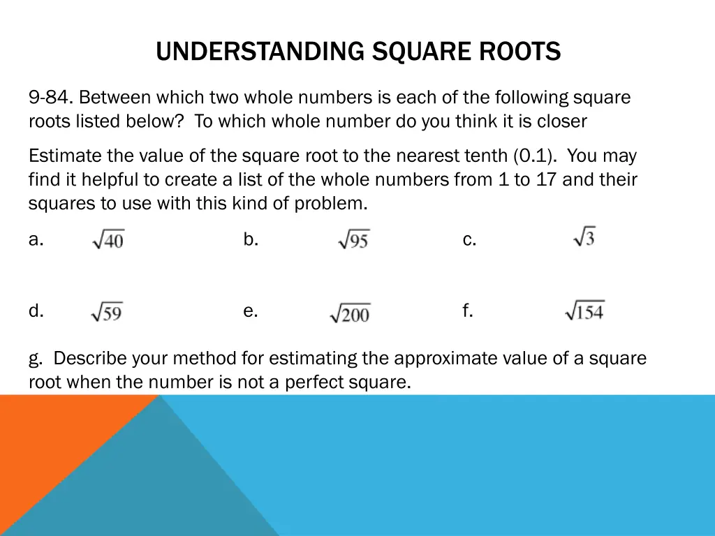 understanding square roots 3