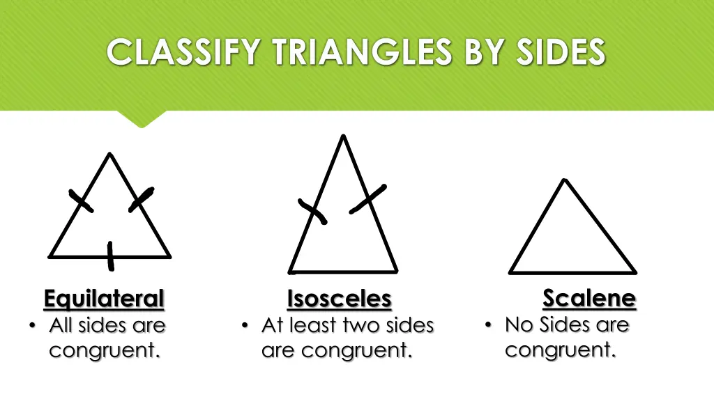 classify triangles by sides