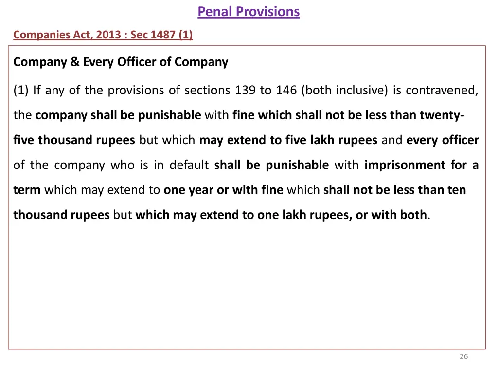 penal provisions 1