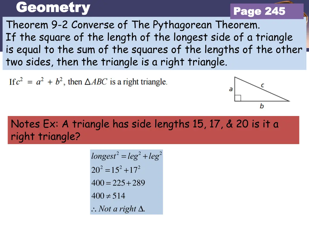 geometry geometry theorem 9 2 converse