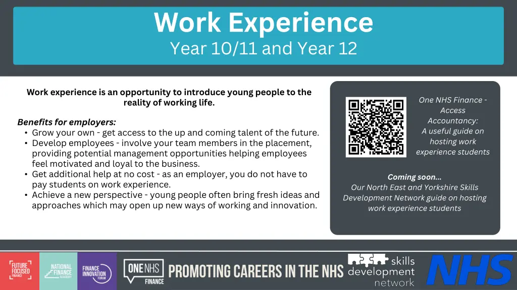 work experience year 10 11 and year 12