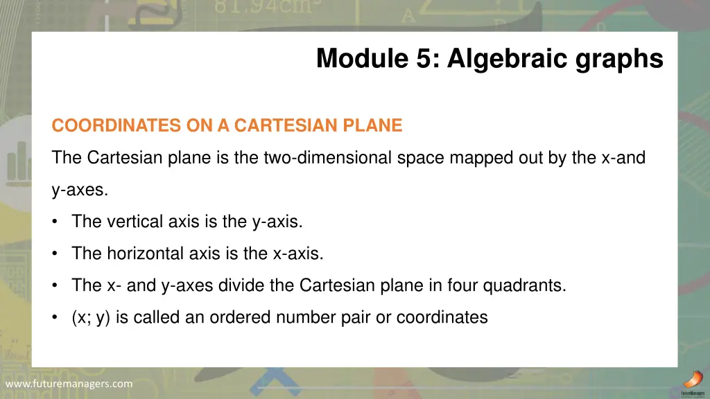 module 5 algebraic graphs