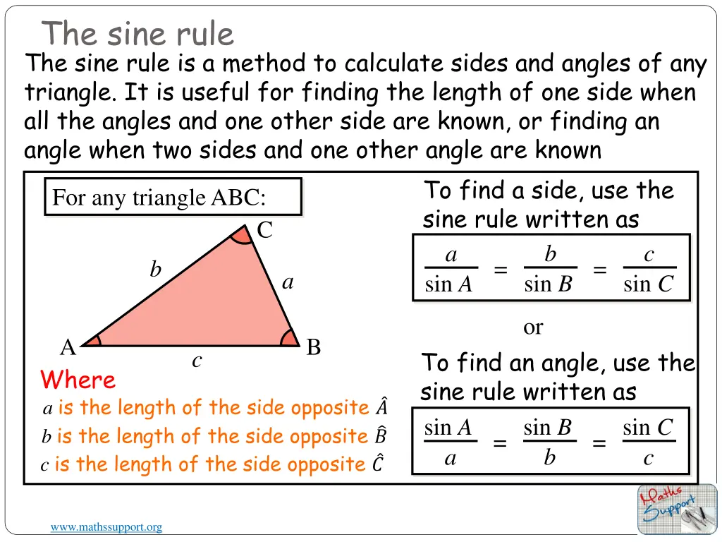 the sine rule 1