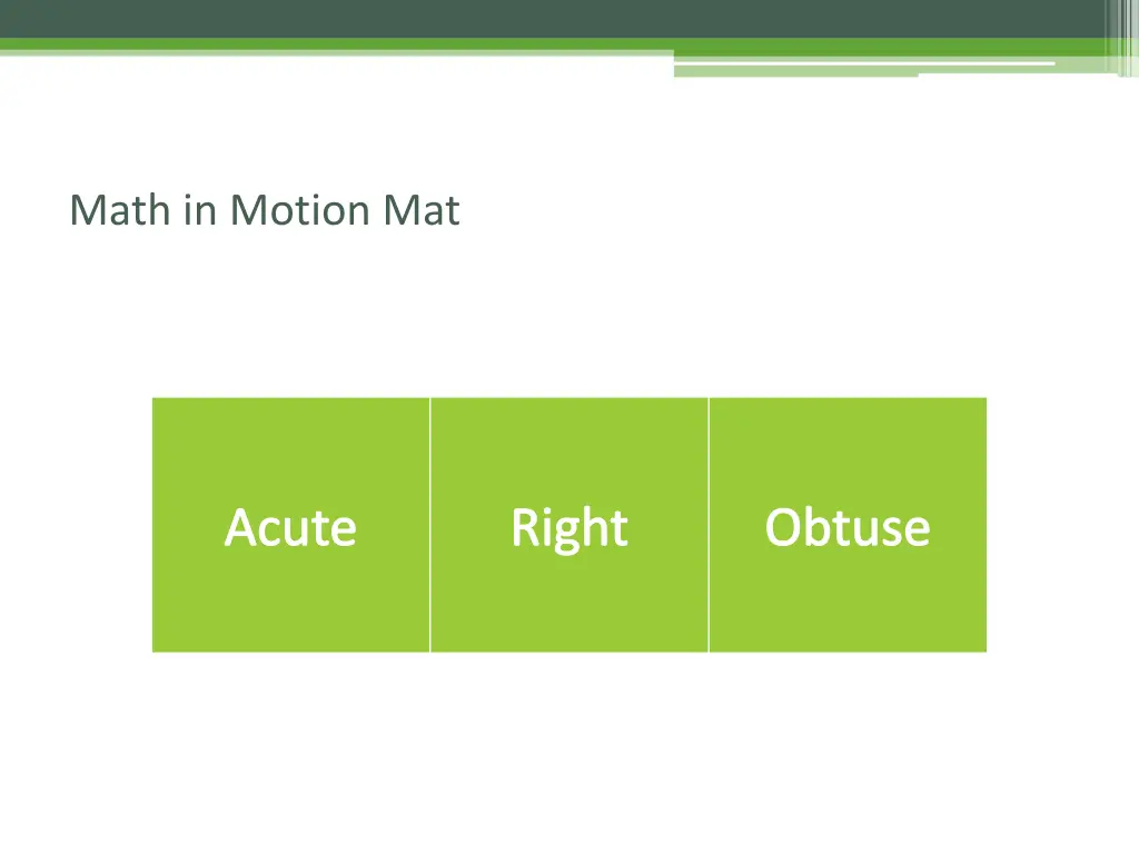 math in motion mat