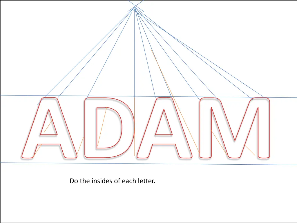 do the insides of each letter