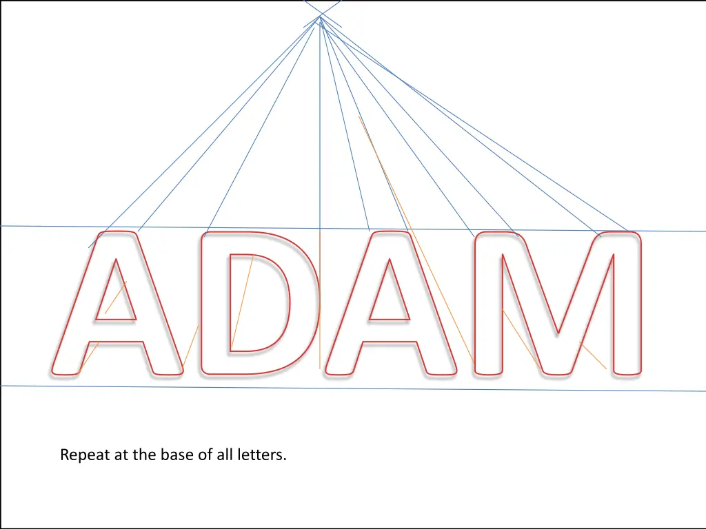 repeat at the base of all letters
