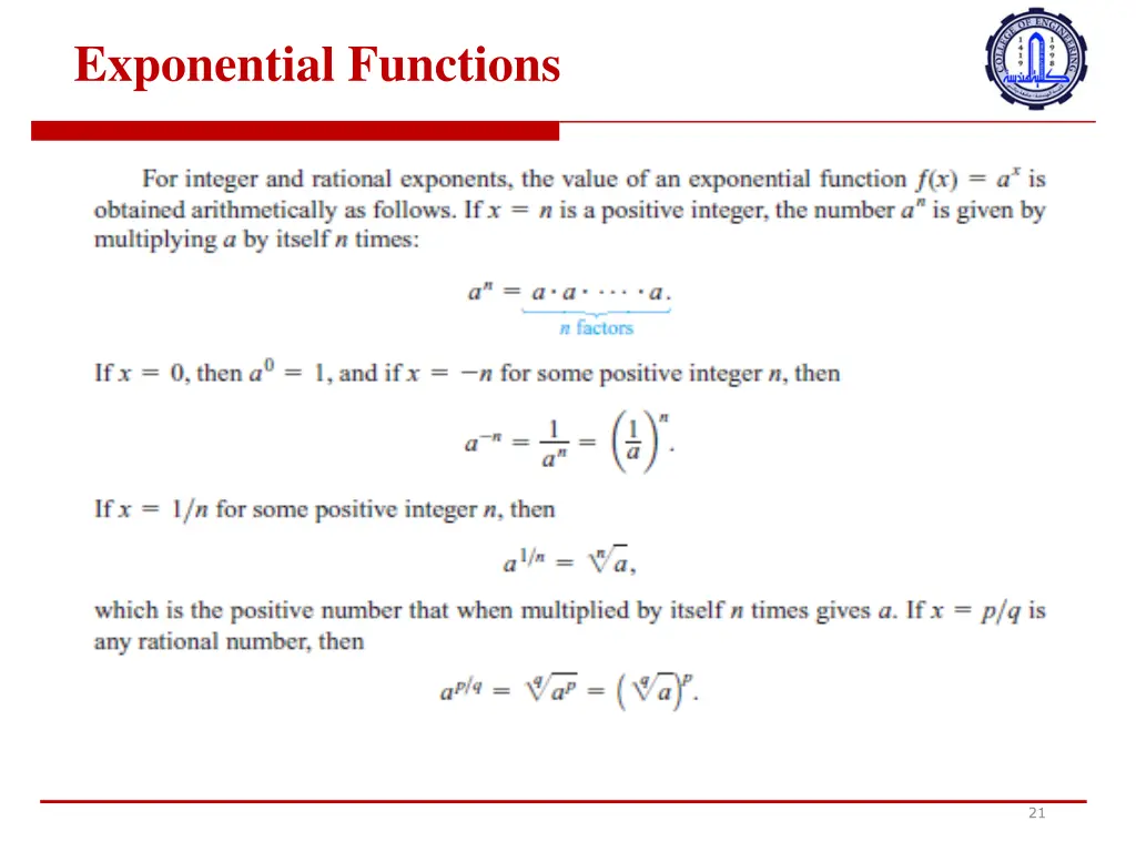 exponential functions 1