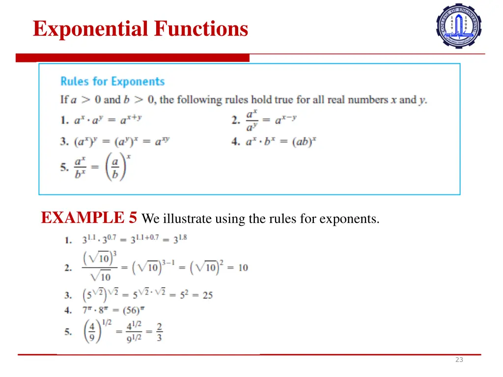 exponential functions 3
