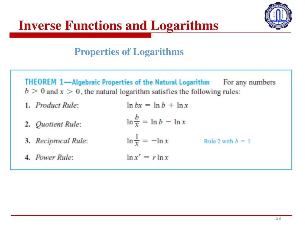 inverse functions and logarithms 3