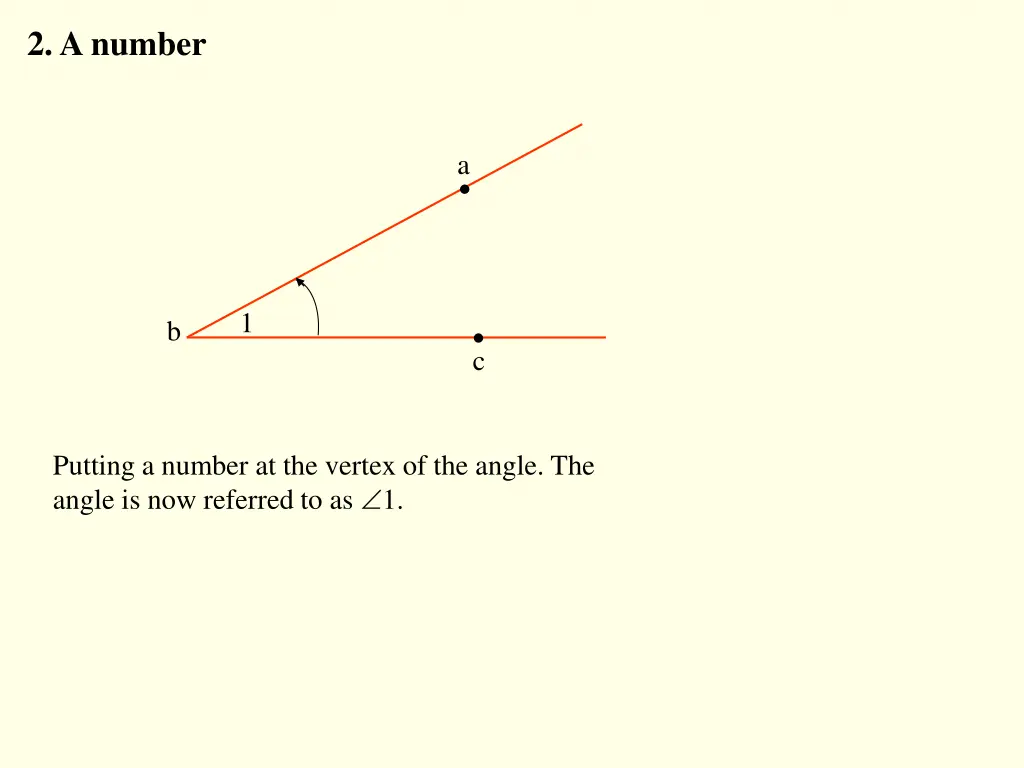 2 a number