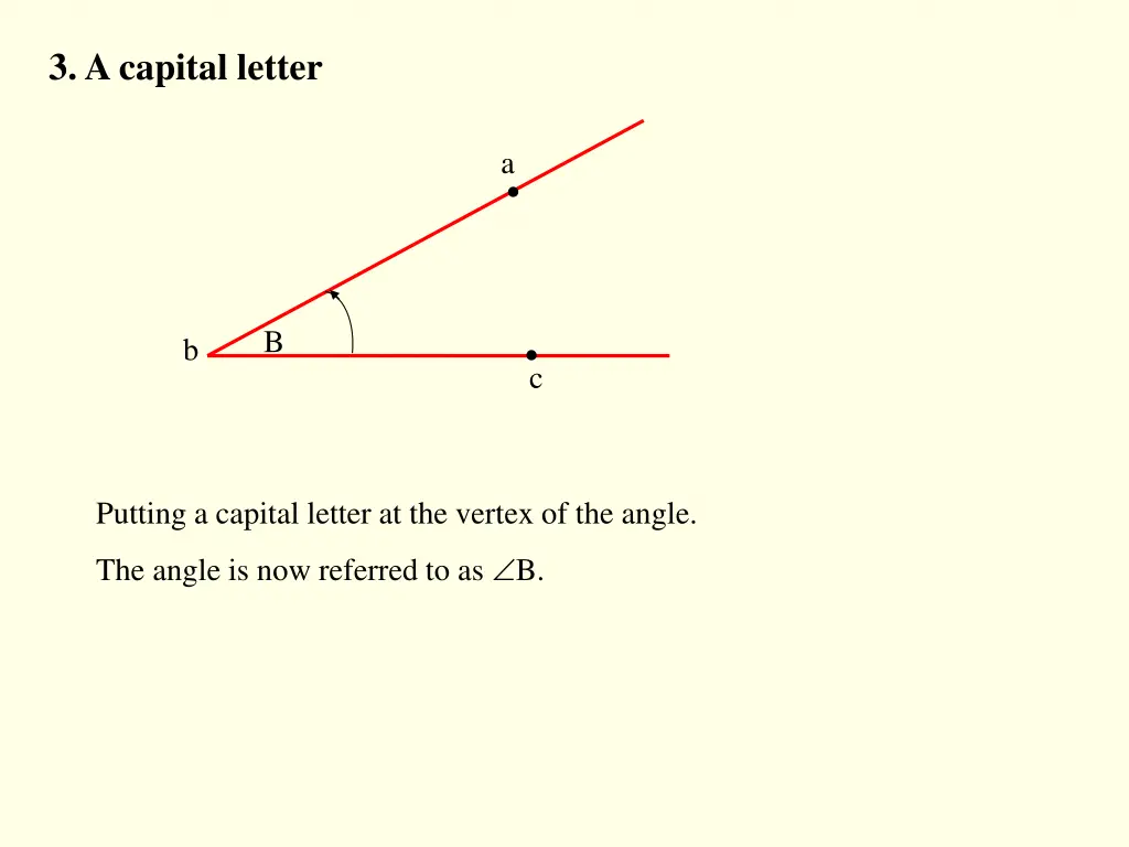 3 a capital letter
