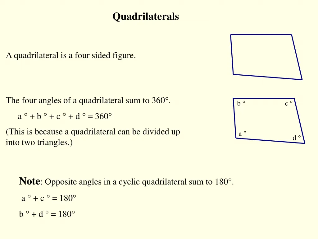 quadrilaterals