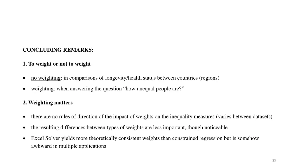 concluding remarks
