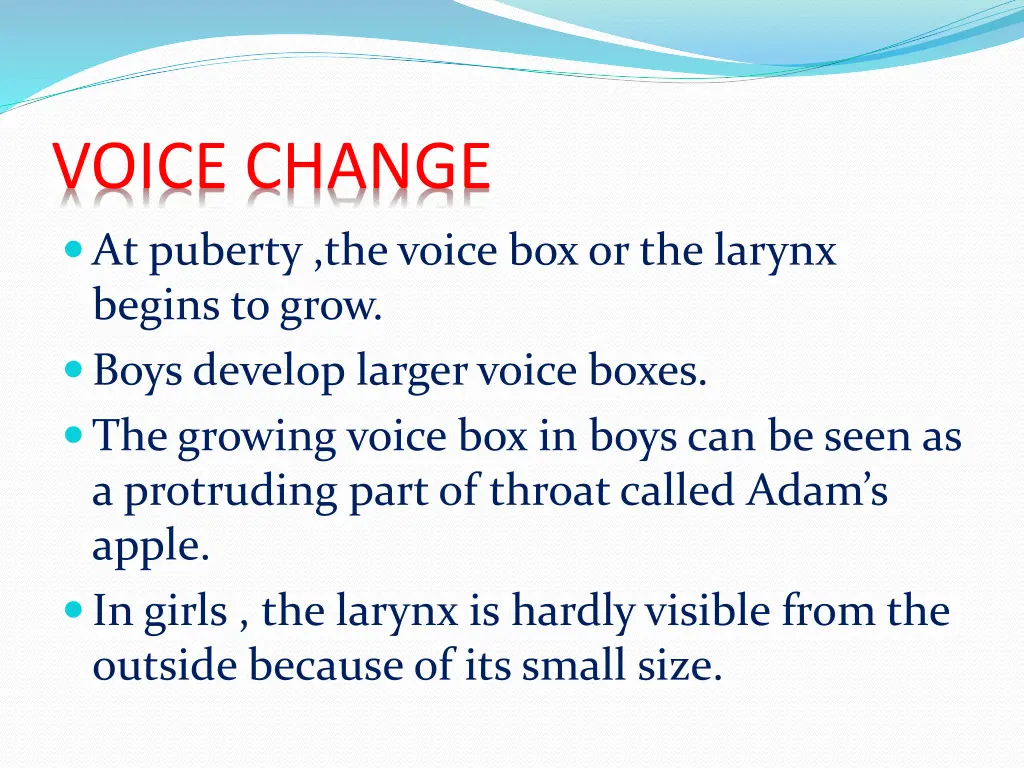 voice change