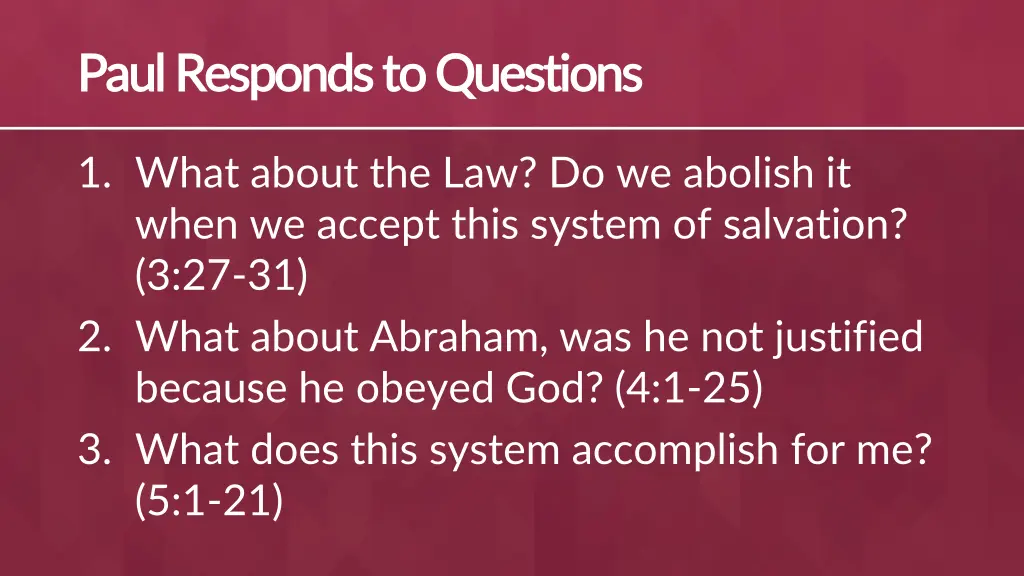 paul responds to questions paul responds