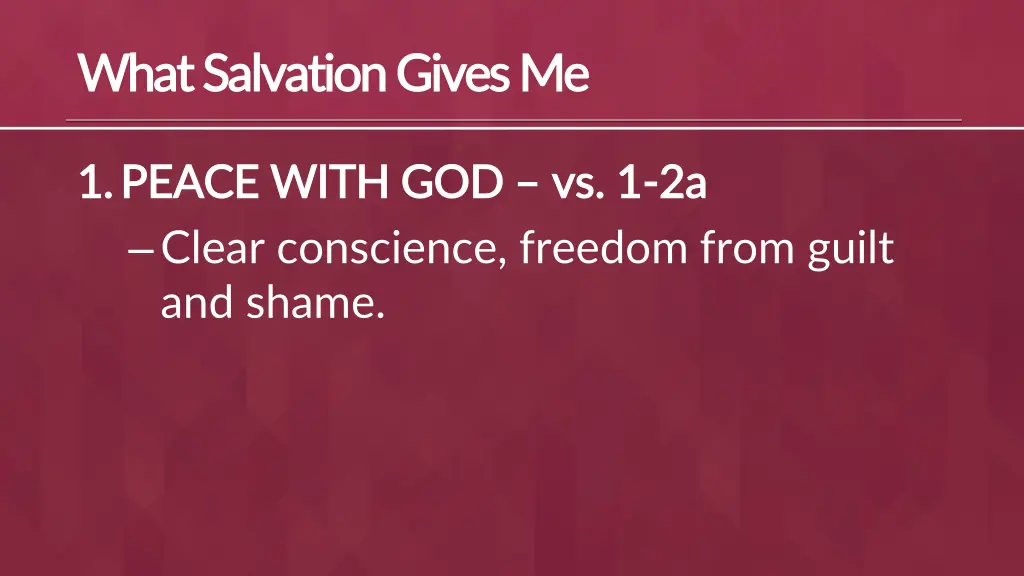 what salvation gives what salvation gives me