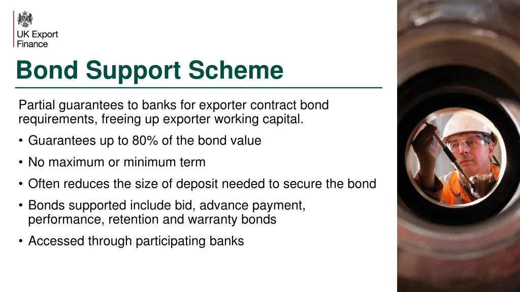 bond support scheme