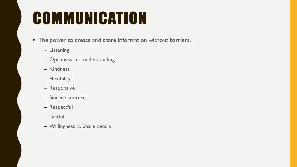 communication