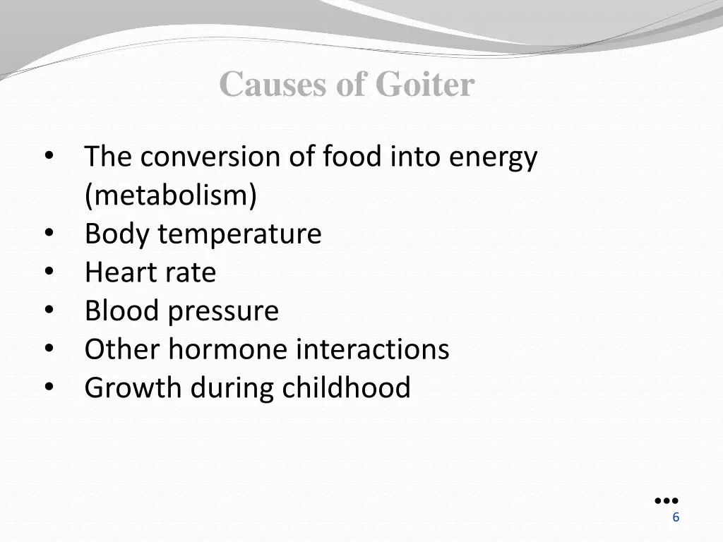 causes of goiter