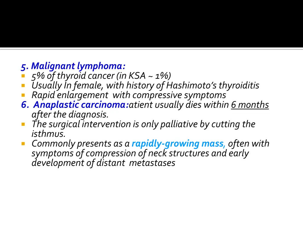 5 malignant lymphoma 5 of thyroid cancer