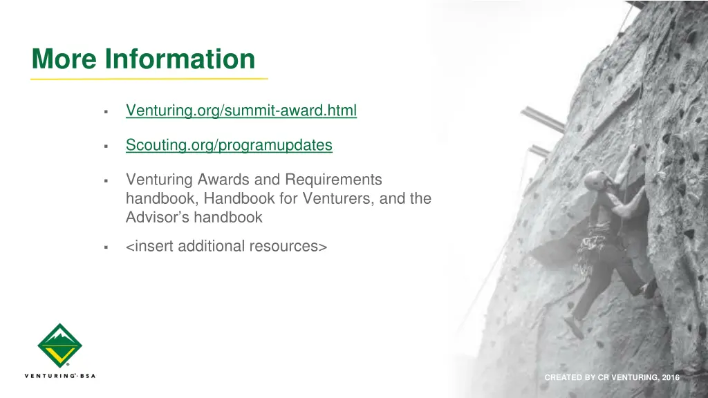 more information