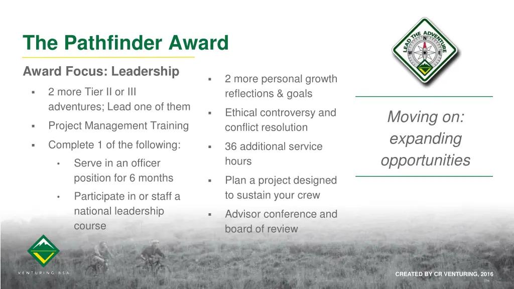 the pathfinder award