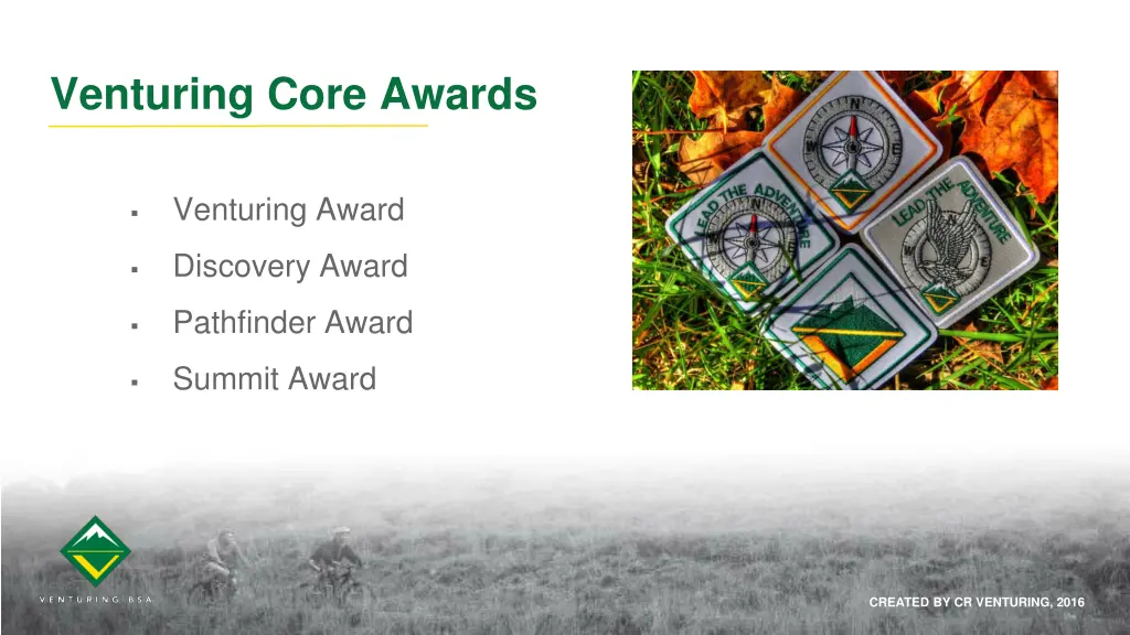 venturing core awards 1