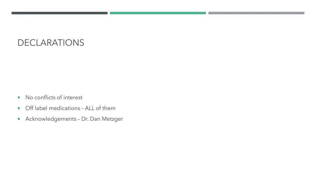 declarations