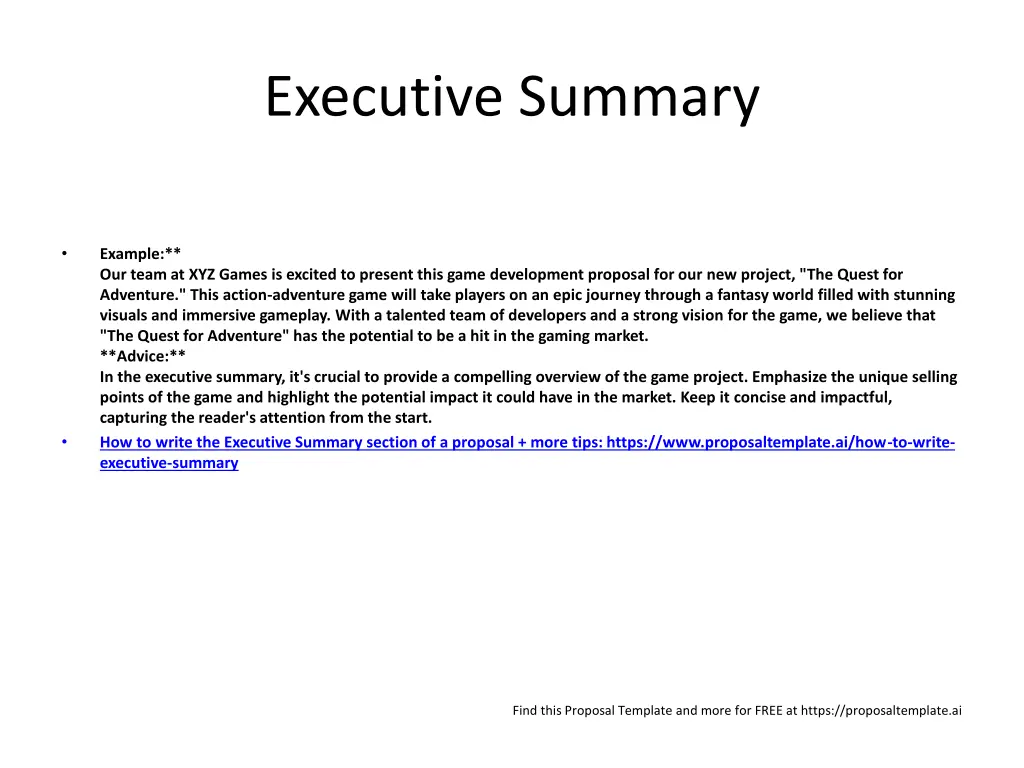 executive summary