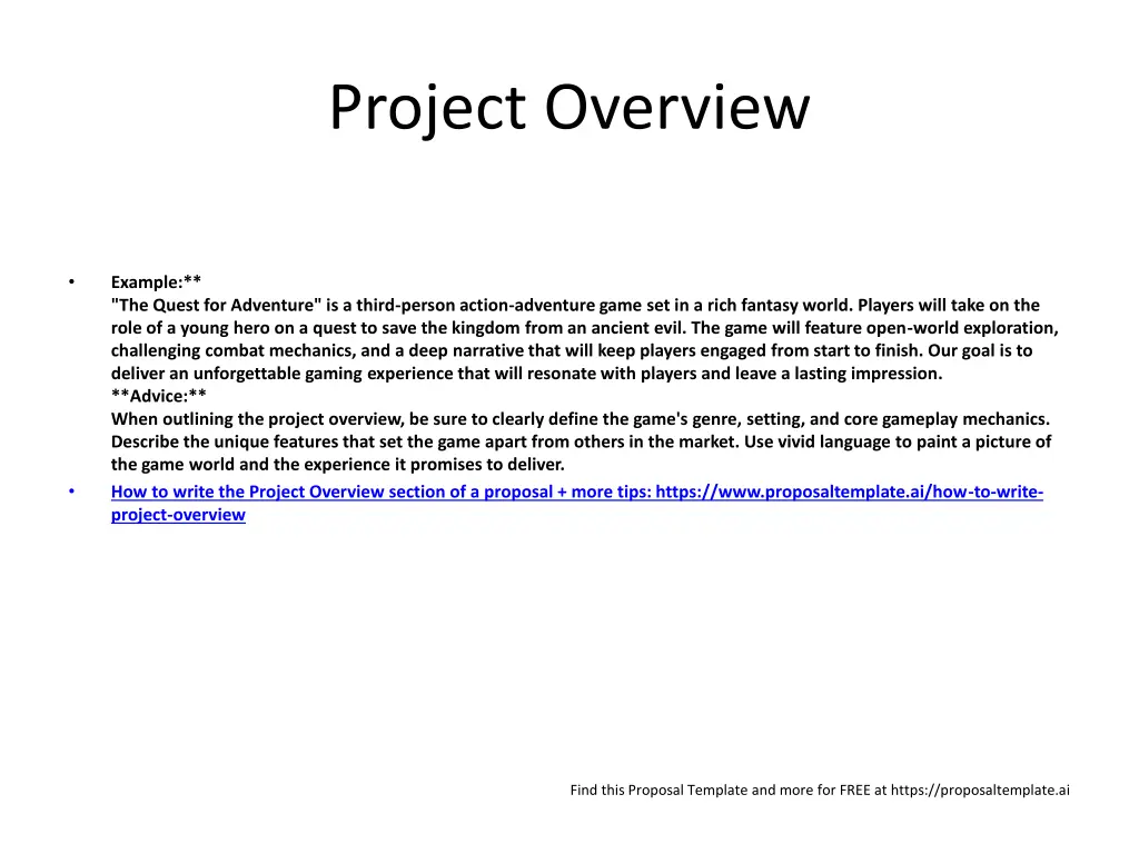 project overview