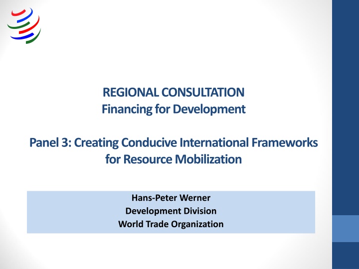 regional consultation financing for development