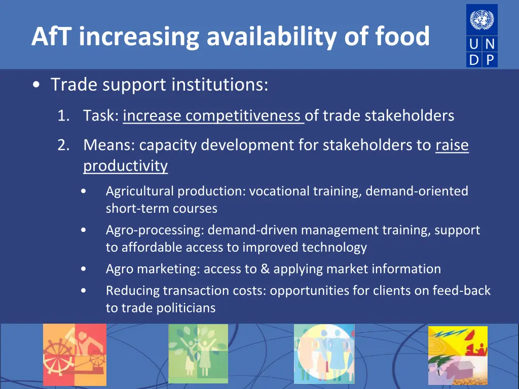 aft increasing availability of food