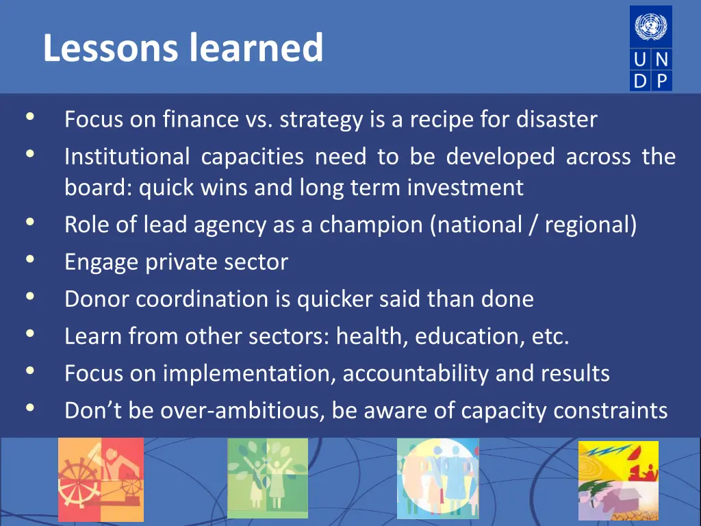 lessons learned