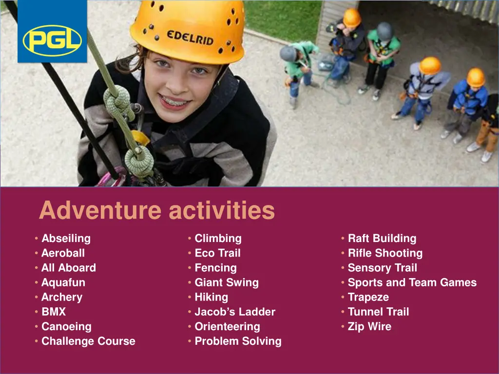 adventure activities