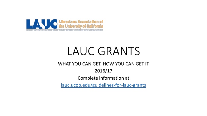 lauc grants