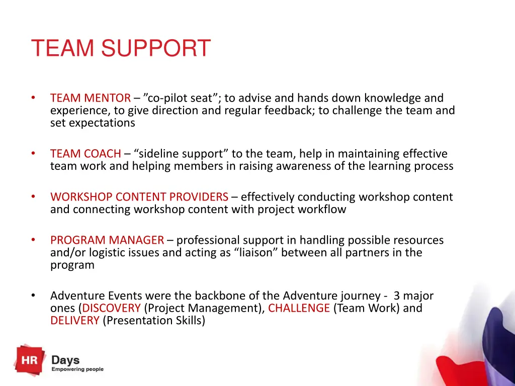 team support