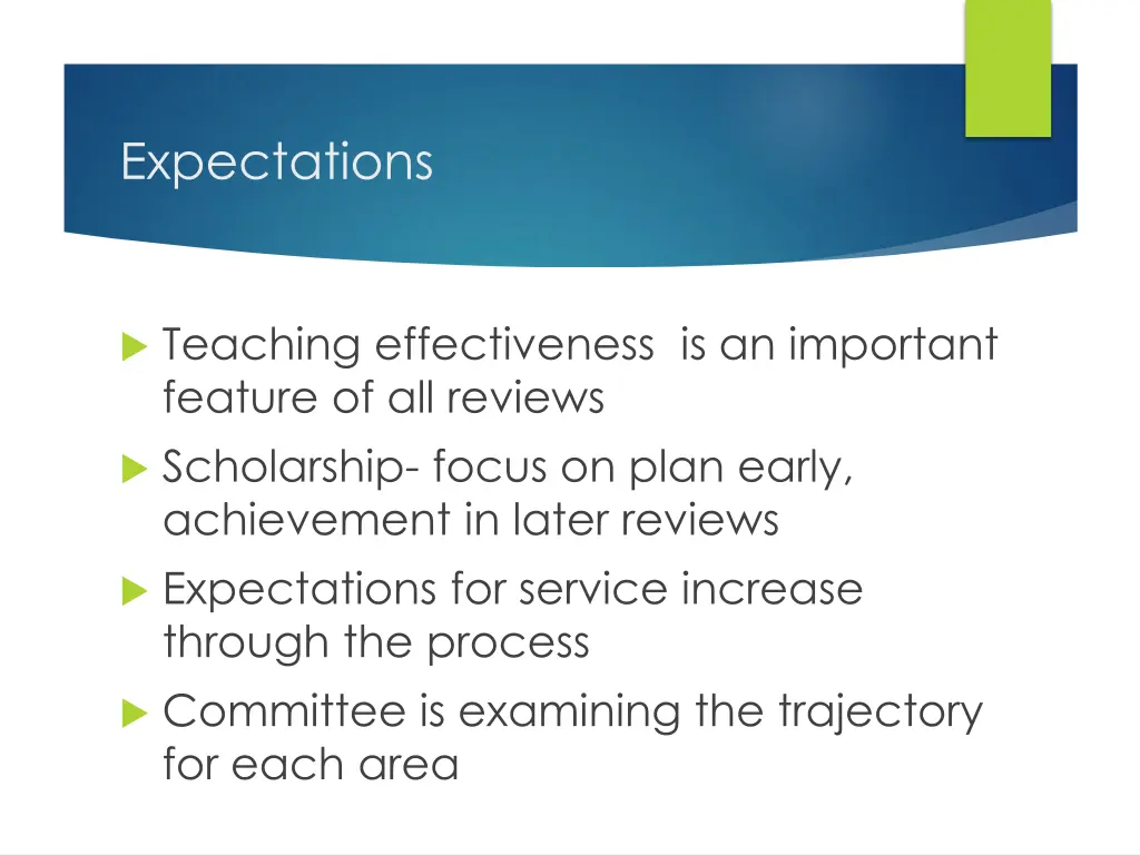 expectations