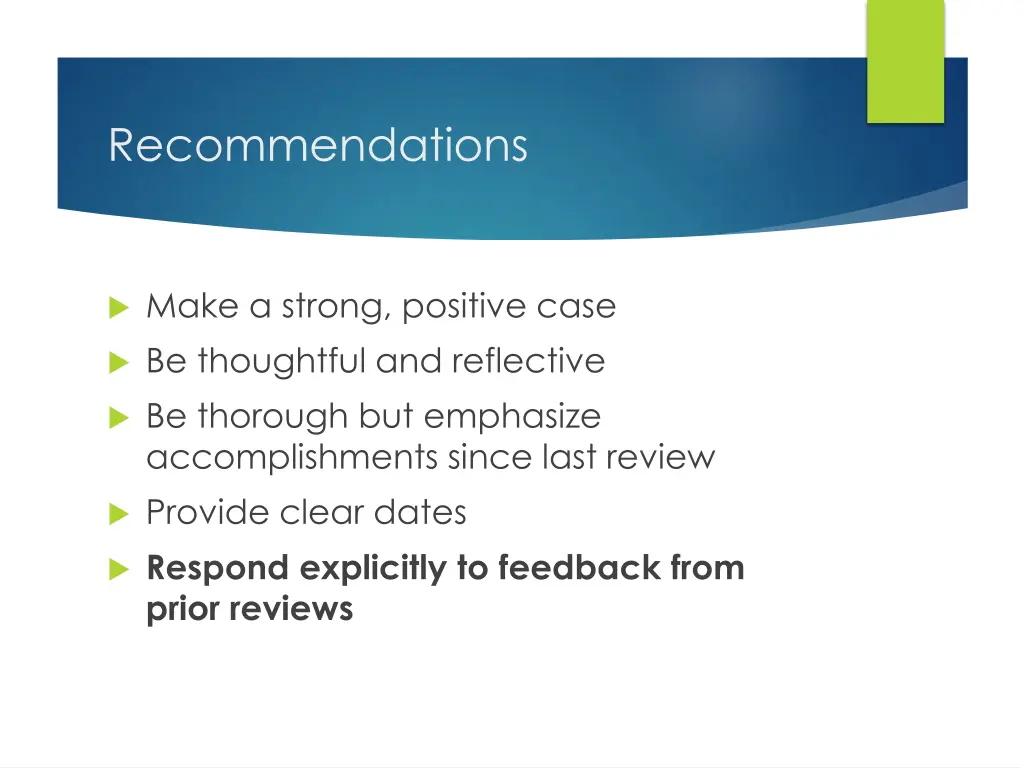 recommendations 2
