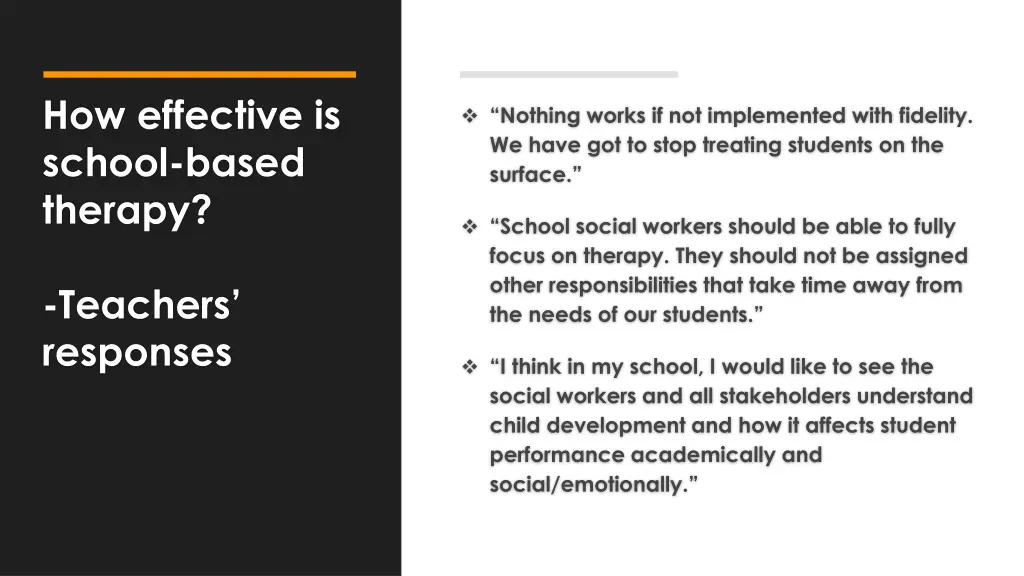 how effective is school based therapy