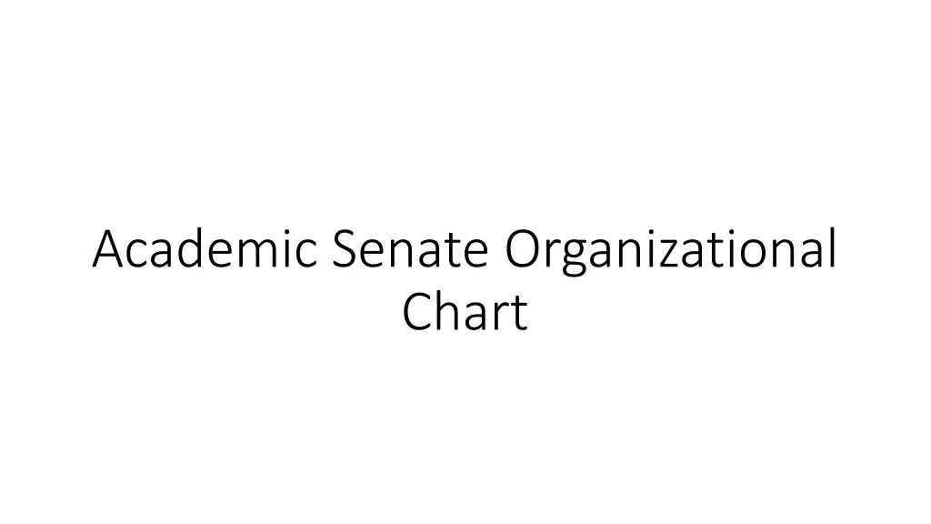 academic senate organizational chart