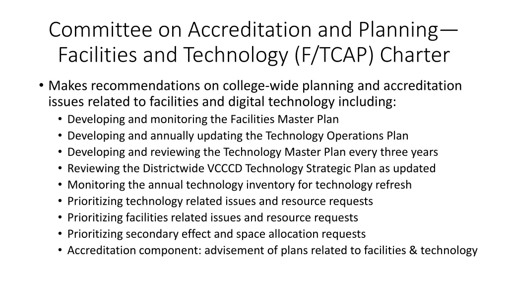 committee on accreditation and planning 1
