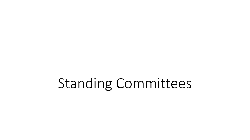 standing committees