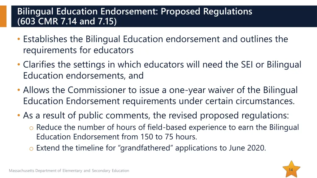 bilingual education endorsement proposed