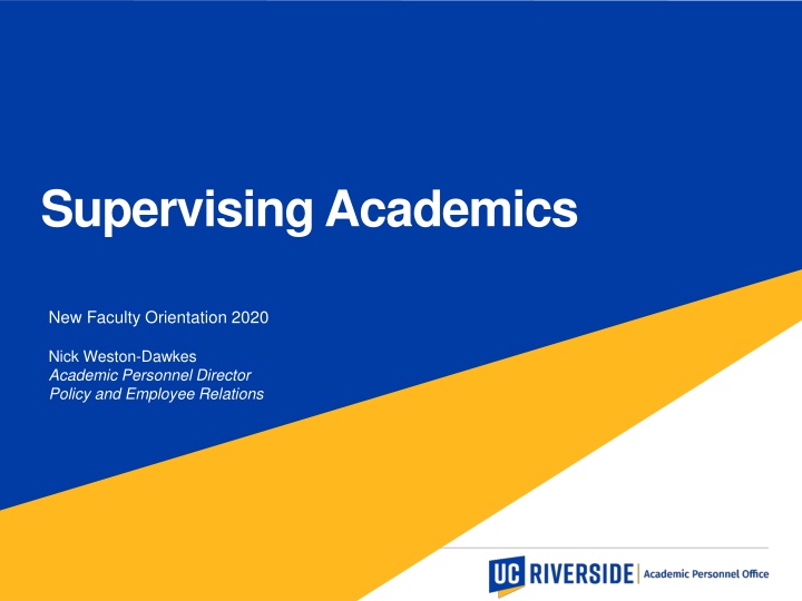 supervising academics