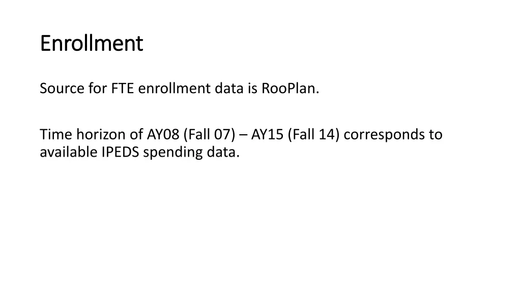 enrollment enrollment